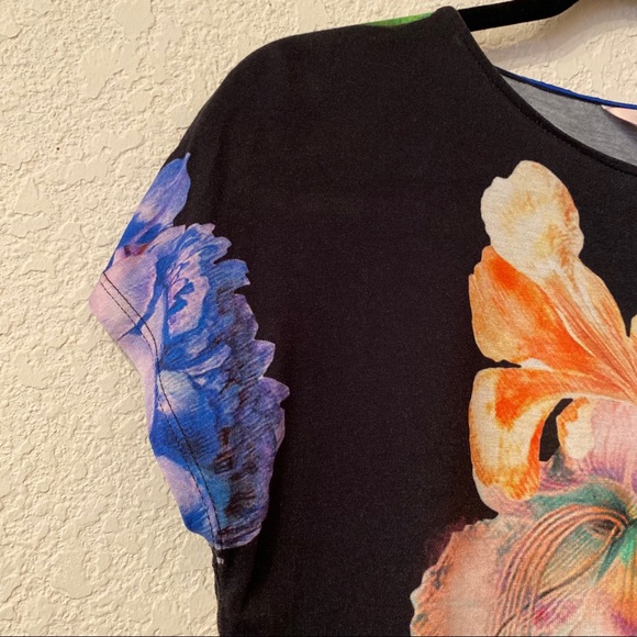 Ted Baker London | Black Floral Top - Picture 7 of 14